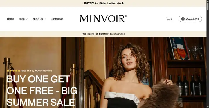 Minvoir homepage